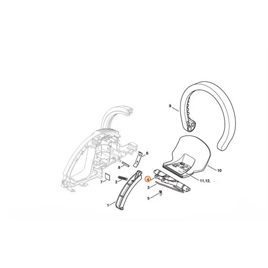STIHL  Dźwignia włączająca 6010 435 2405